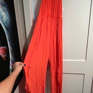 Women's Orange Jumpsuit